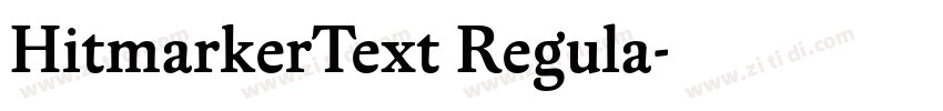 HitmarkerText Regula字体转换